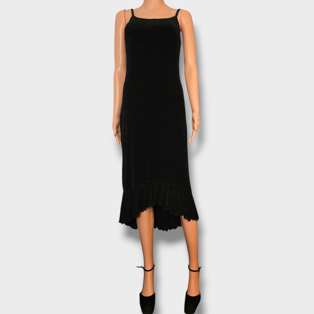 🖤Vintage 90s Slinky Midi Dress